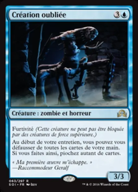 Création oubliée, carte Magic SOI 63 — extension Ténèbres sur Innistrad