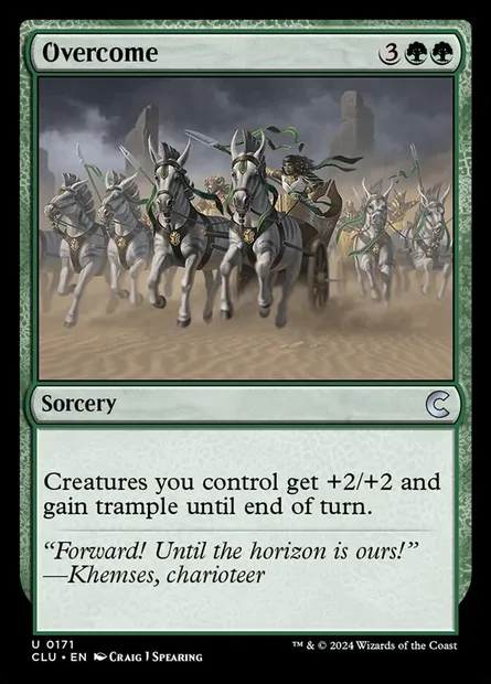 Overcome, Magic card CLU 171 — Ravnica: Clue Edition set