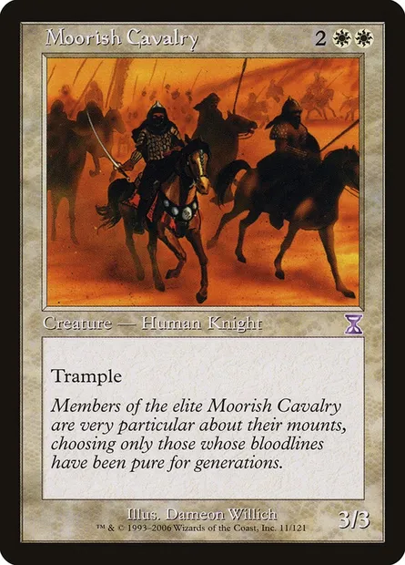 Moorish Cavalry, Magic card TSB 11 — Time Spiral Timeshifted set