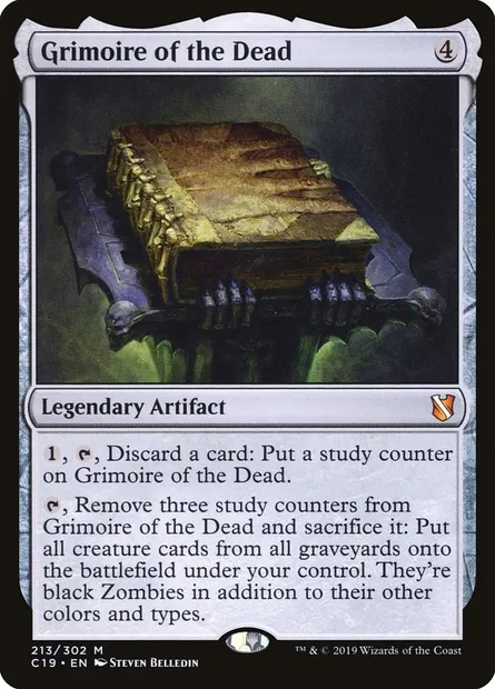 Grimoire of the Dead, Magic card C19 213 — Commander 2019 set