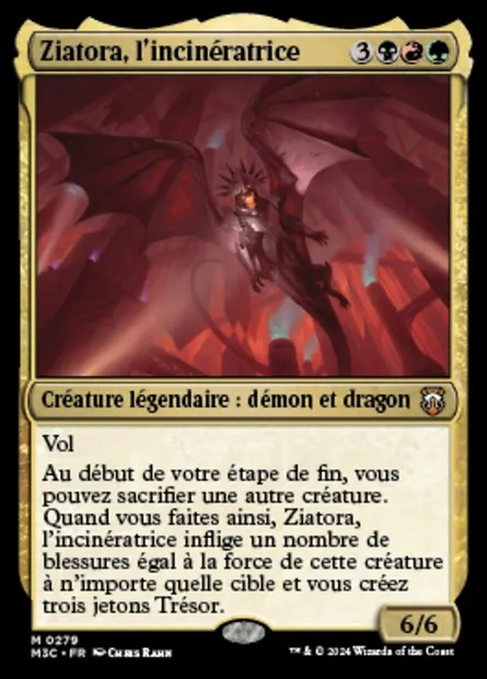 Ziatora, l'incinératrice, carte Magic M3C 279 — extension Modern Horizons 3 Commander