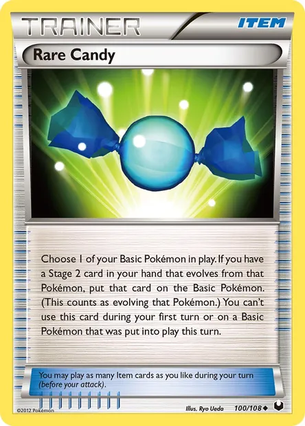 Rare Candy, Pokémon card DEX 100 — Dark Explorers set