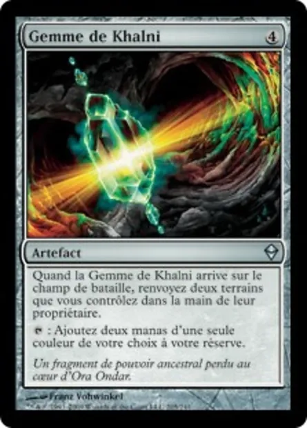 Gemme de Khalni, carte Magic ZEN 205 — extension Zendikar