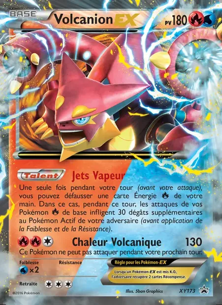 Volcanion-EX, carte Pokémon XY 173 — extension Promo XY