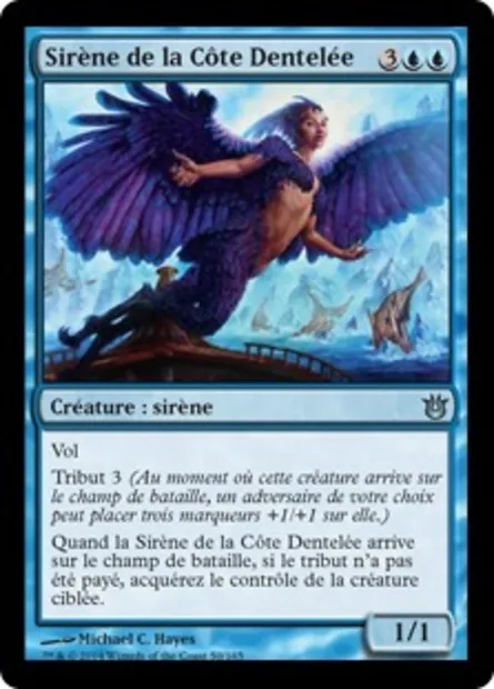 Sirène de la Côte Dentelée, carte Magic BNG 50 — extension Créations divines
