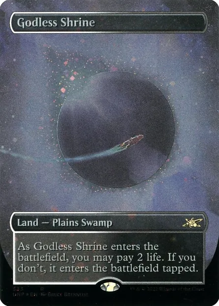 Godless Shrine, Magic card UNF 533 — Unfinity set