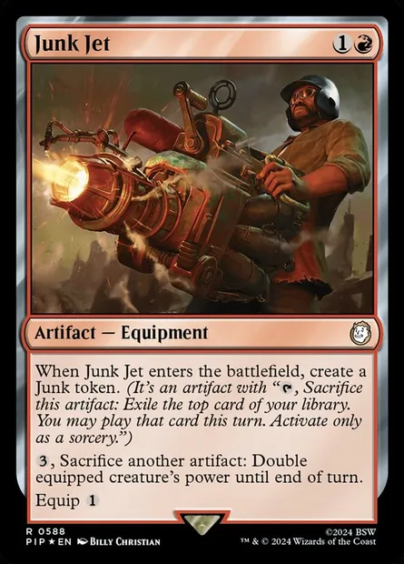 Junk Jet, Magic card PIP 588 — Fallout set