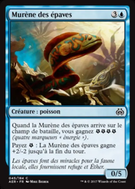 Murène des épaves, carte Magic AER 45 — extension La révolte éthérique