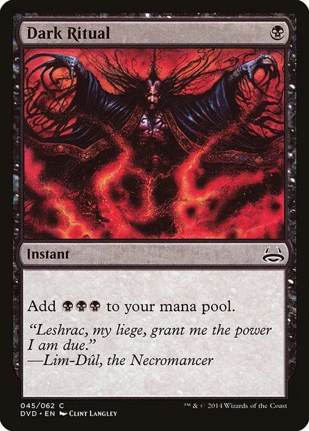 Dark Ritual, Magic card DVD 45 — Duel Decks Anthology: Divine vs. Demonic set