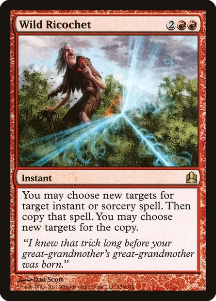 Wild Ricochet, Magic card CMD 139 — Commander 2011 set