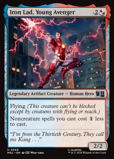 Iron Lad, Young Avenger, Magic card MSC 569 — Marvel Super Heroes Commander set