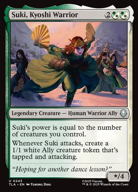 Suki, Kyoshi Warrior, Magic card TLA 243 — Avatar: The Last Airbender set