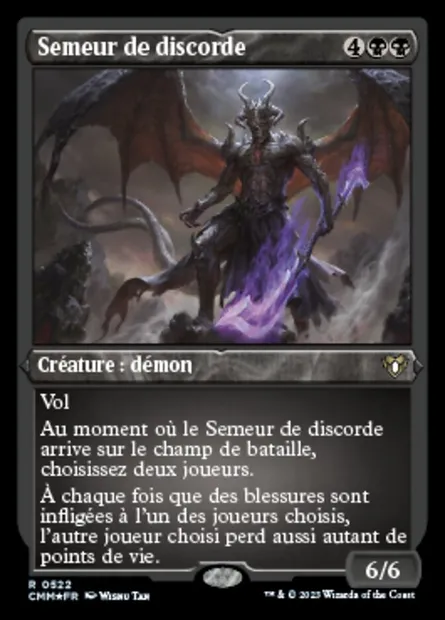 Semeur de discorde, carte Magic CMM 522 — extension Commander Masters