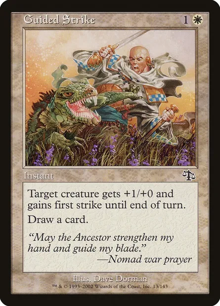 Guided Strike, Magic card JUD 13 — Judgment set