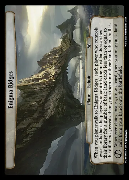 Enigma Ridges, Magic card MOC 48 — March of the Machine Commander set