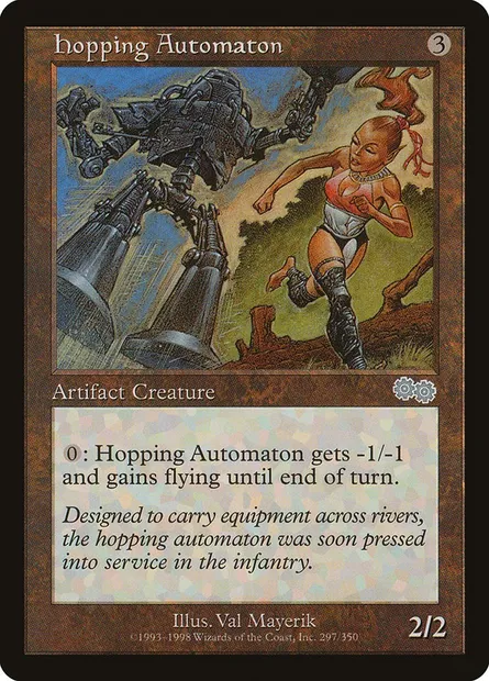 Hopping Automaton, Magic card USG 297 — Urza's Saga set