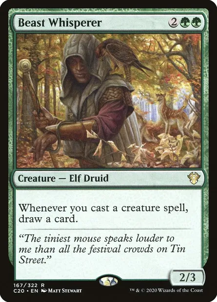 Beast Whisperer, Magic card C20 167 — Commander 2020 set