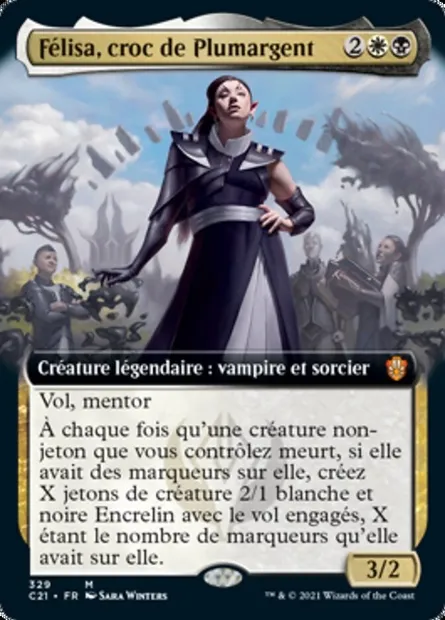 Félisa, croc de Plumargent, carte Magic C21 329 — extension Commander 2021