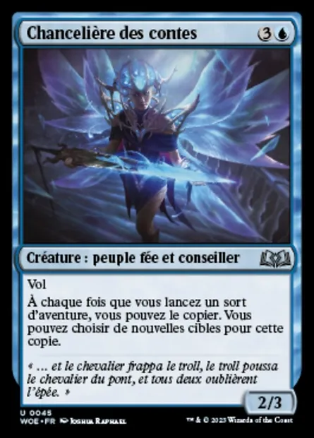 Chancelière des contes, carte Magic WOE 45 — extension Wilds of Eldraine