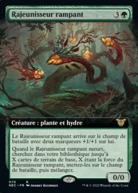 Rajeunisseur rampant, carte Magic NEC 70 — extension Neon Dynasty Commander