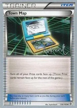 Town Map, Pokémon card WCD14 136-2 — World Championship Decks 2014 set