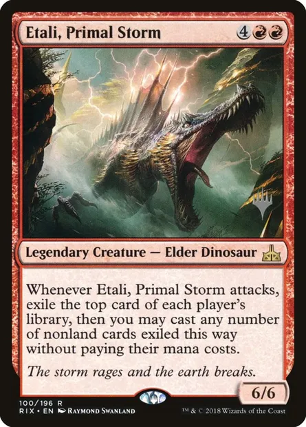 Etali, Primal Storm, Magic card PRIX 100p — Rivals of Ixalan Promos set
