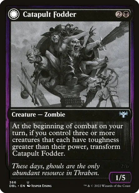 Catapult Fodder // Catapult Captain, Magic card DBL 366 — Innistrad: Double Feature set