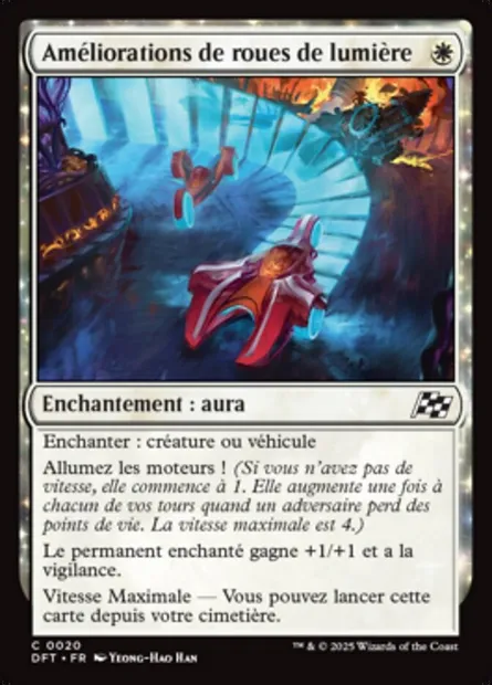 Améliorations de roues de lumière, carte Magic DFT 20 — extension Aetherdrift