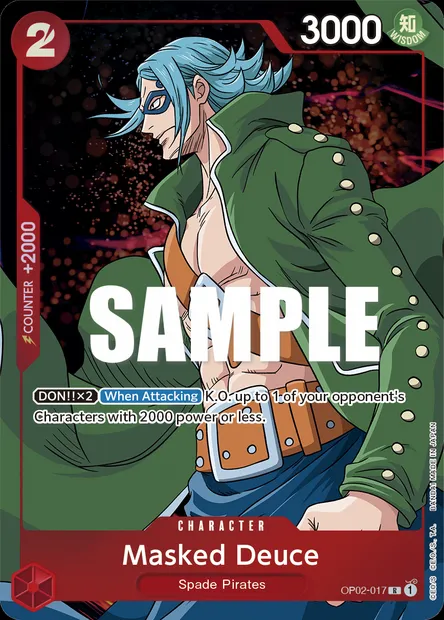 Masked Deuce, carte One Piece OP02-017 — extension PARAMOUNT WAR