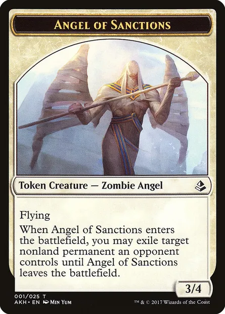 Angel of Sanctions, Magic card TAKH 1 — Amonkhet Tokens set
