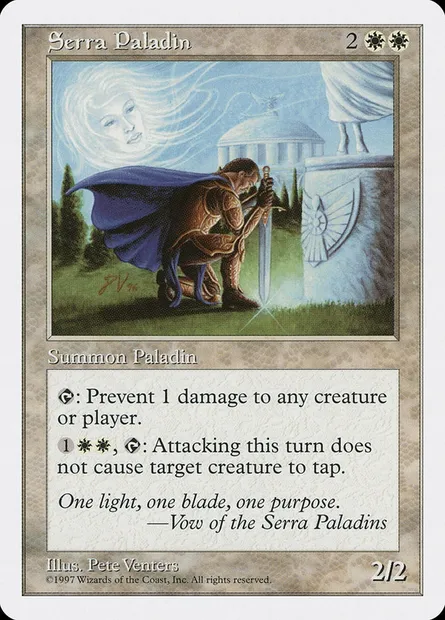 Serra Paladin, Magic card 5ED 61 — Fifth Edition set