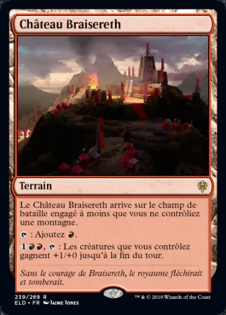 Château Braisereth, carte Magic ELD 239 — extension Throne of Eldraine