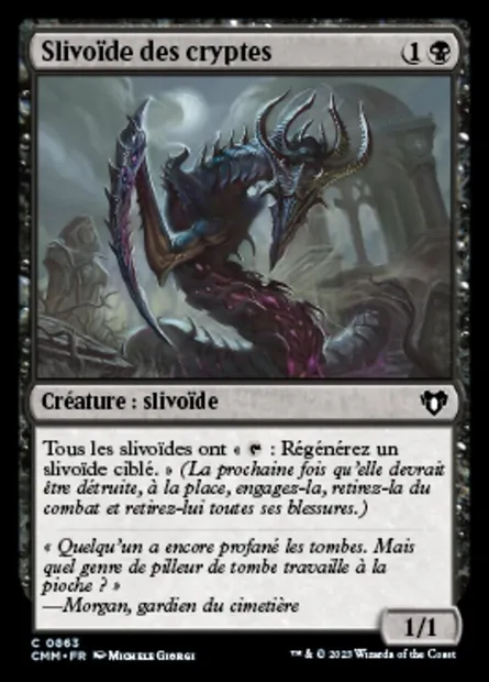 Slivoïde des cryptes, carte Magic CMM 863 — extension Commander Masters