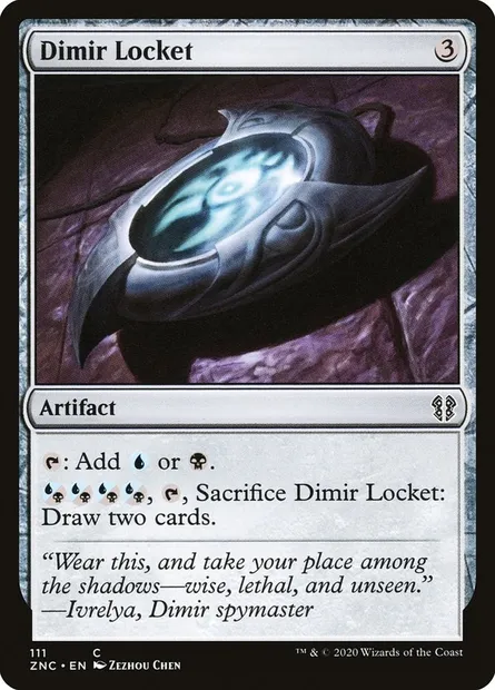 Dimir Locket, Magic card ZNC 111 — Zendikar Rising Commander set