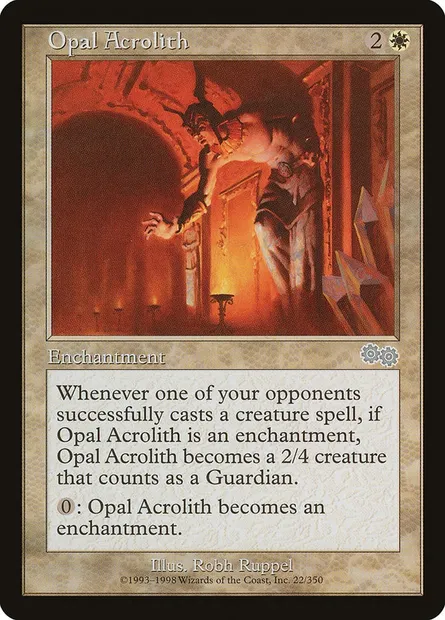 Télamon d'opale, carte Magic USG 22 — extension Epopée d'Urza
