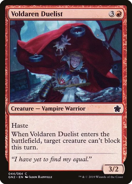 Voldaren Duelist, Magic card GN2 44 — Game Night 2019 set