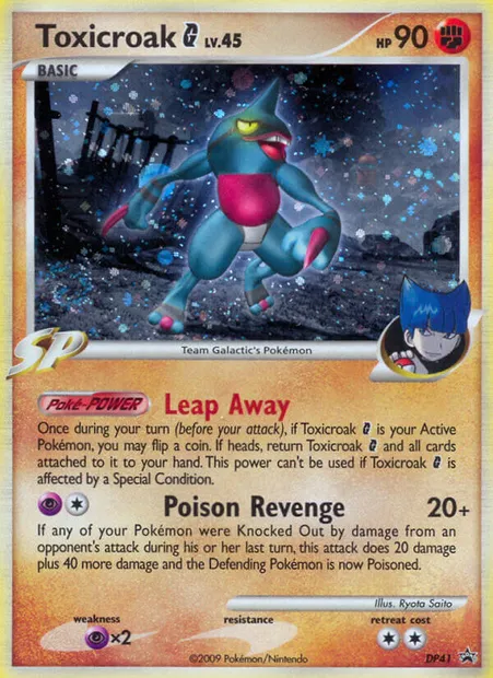 Coatox , carte Pokémon DP 41 — extension Promo DP