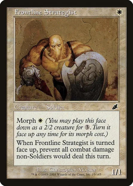 Frontline Strategist, Magic card SCG 15 — Scourge set