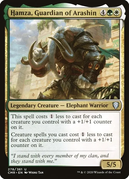 Hamza, Guardian of Arashin, Magic card CMR 278 — Commander Legends set