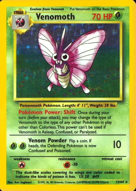 Aéromite, carte Pokémon ERR 013 — extension Pokémon Misprints