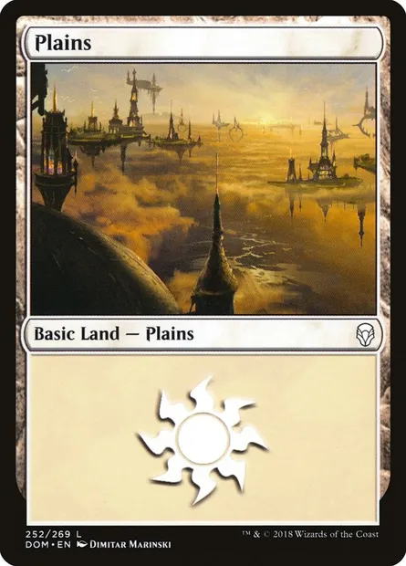 Plains, Magic card DOM 252 — Dominaria set