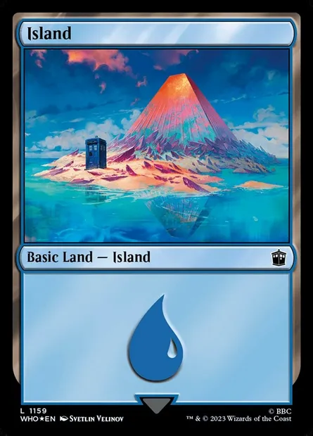 Island, Magic card WHO 1159 — Doctor Who set