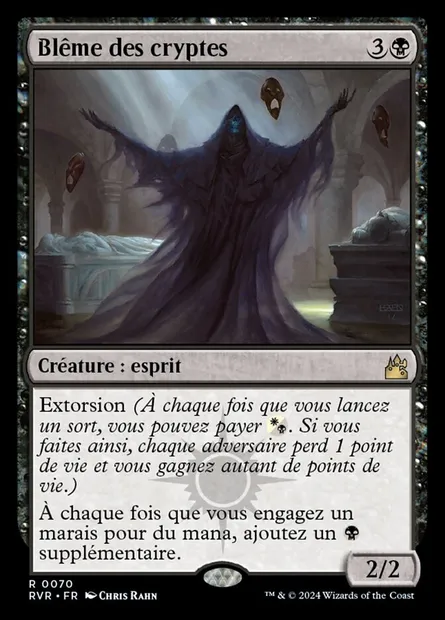 Blême des cryptes, carte Magic RVR 70 — extension Ravnica Remastered
