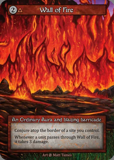 Wall of Fire, Sorcery card BET 288 — Beta set