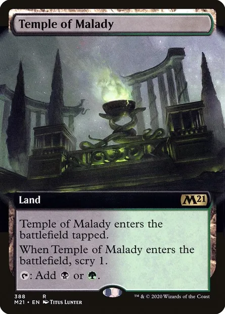 Temple of Malady, Magic card M21 388 — Core Set 2021 set