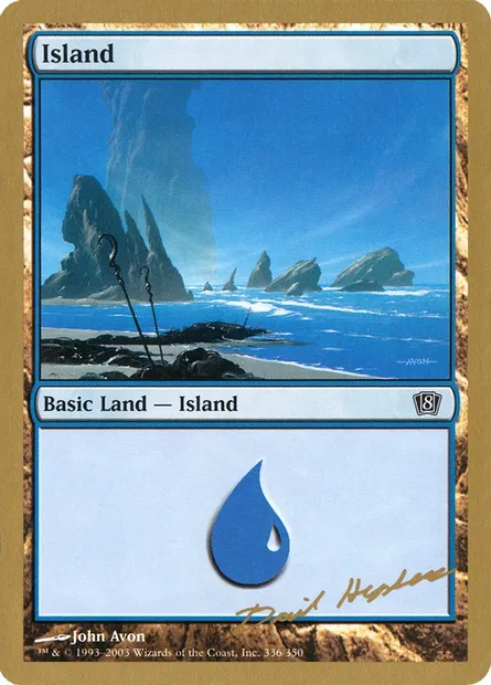 Island, Magic card WC03 dh336 — World Championship Decks 2003 set
