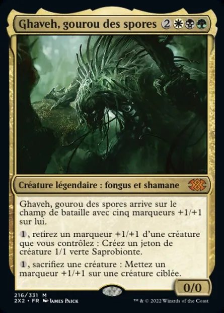 Ghaveh, gourou des spores, carte Magic 2X2 216 — extension Double Masters 2022