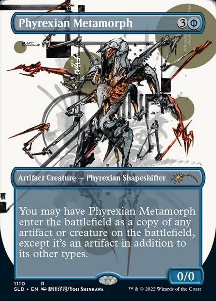 Métamorphe phyrexian, carte Magic SLD 1110 — extension Secret Lair Drop
