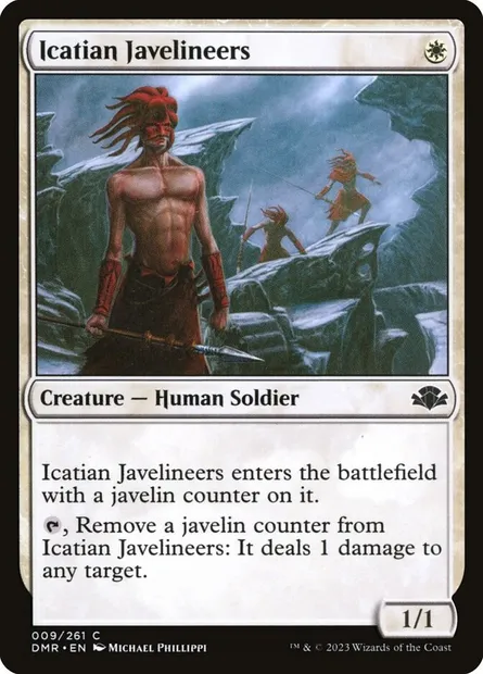 Icatian Javelineers, Magic card DMR 9 — Dominaria Remastered set