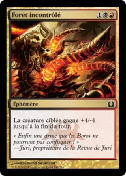 Foret incontrôlé, carte Magic RTR 144 — extension Retour à Ravnica